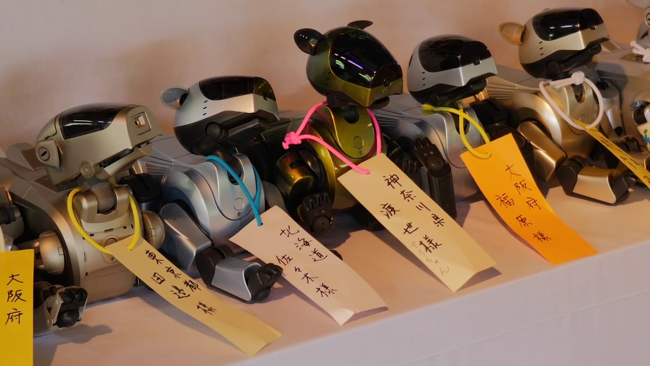 Funeral for Aibo robots